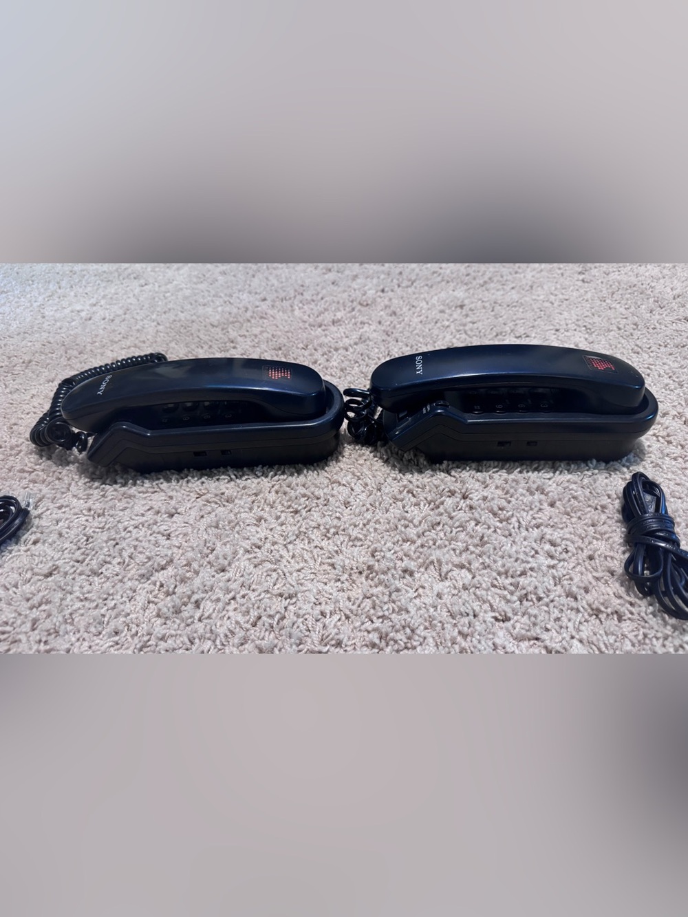 Vintage Sony Black Corded Wall Handset Phone - Picture 4 of 6